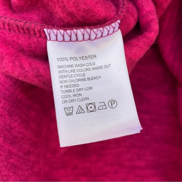 Tommy Bahama Fuchsia 1/4-Zip Fleece Pullover XL - Picture 10 of 11